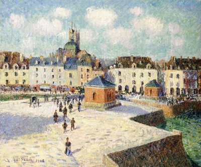 Der Kai von Dieppe im Sonnenlicht, 1905 von Gustave Loiseau