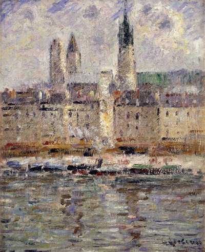 Blick auf Rouen, 1927 von Gustave Loiseau