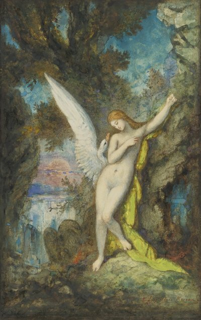 Leda und der Schwan von Gustave Moreau