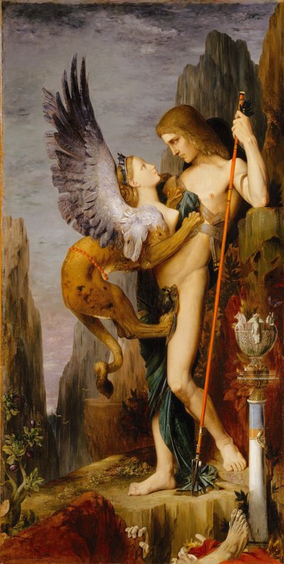 Ödipus und die Sphinx von Gustave Moreau