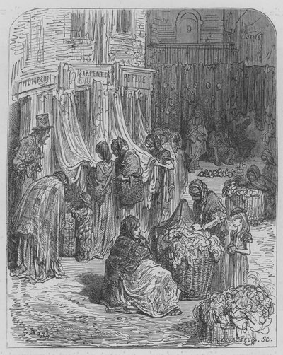 Der Lumpenmarkt von Gustave after Dore