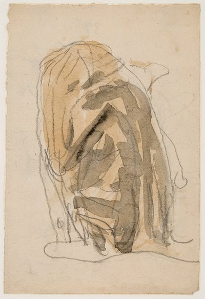 Katze, die sich wäscht, 1896-1939 von Gwendolen Mary John
