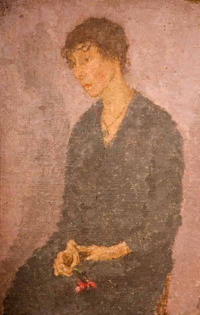 Frau mit einer Blume, 1908-1922 von Gwendolen Mary John
