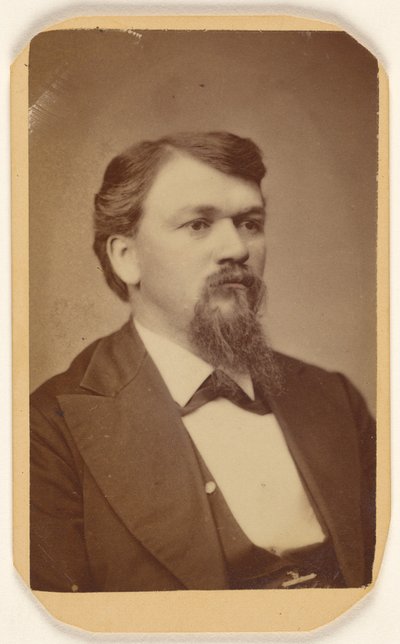 Unbekannter Mann mit Vandyke-Bart von H. Bishop