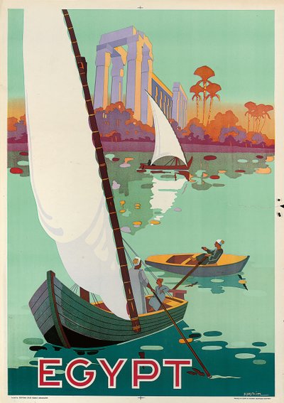 Plakat, das Ägypten bewirbt von H. Hashim