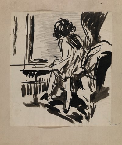 Ohne Titel (Sitzende Figur) von H. Lyman Sayen