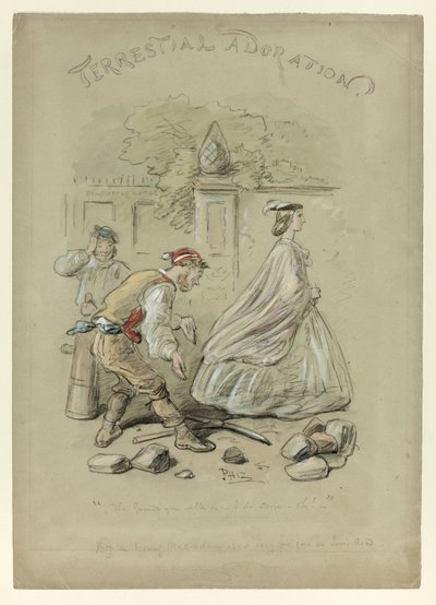 Irdische Anbetung von Hablot Knight Browne