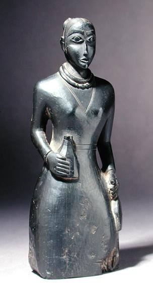 Figur einer europäischen Frau, ca. 1840 von Haida