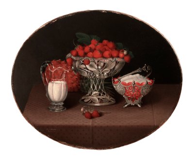 Stillleben mit Erdbeeren von Hannah Brown Skeele