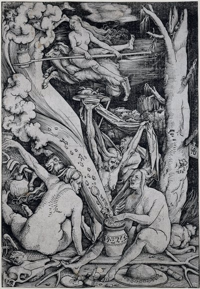 Hexen zaubern während des Hexensabbats von Hans Baldung Grien