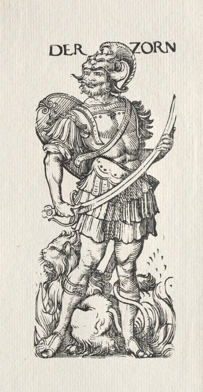 Die sieben Laster: Zorn von Hans Burgkmair