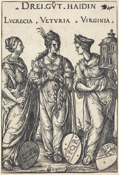 Lucretia, Veturia und Virginia von Hans Burgkmair I