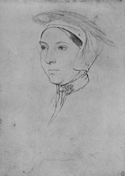 Eine Dame: Unbekannt, ca. 1532-1543 von Hans Holbein der Jüngere