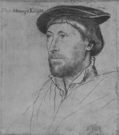 Sir Thomas Strange, um 1536 von Hans Holbein der Jüngere