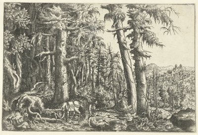 Landschaft mit barmherzigem Samariter von Hans Lautensack