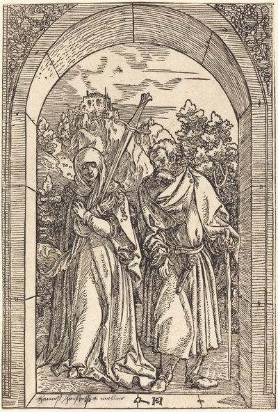 Mater Dolorosa und der Heilige Josef von Hans Leonard Schaufelein