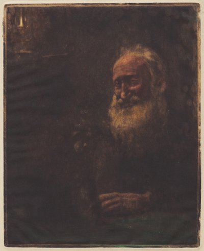 Alter Schøtt mit Hund von Hans Nikolaj Hansen