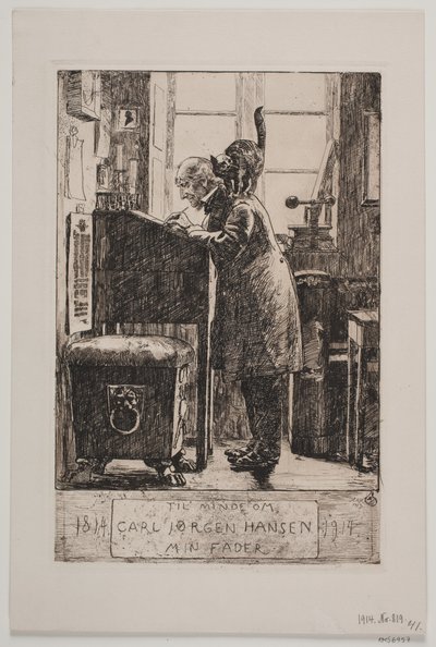 Porträt meines Vaters von Hans Nikolaj Hansen