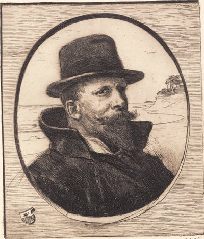 Selbstporträt von Hans Nikolaj Hansen