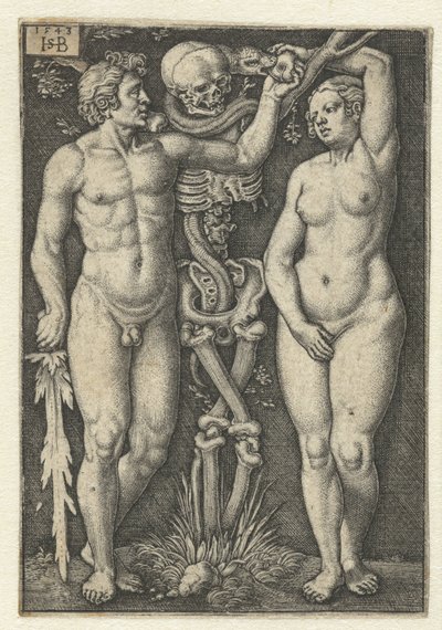 Adam und Eva und der Tod von Hans Sebald Beham