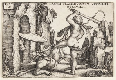 Herkules und Cacus von Hans Sebald Beham
