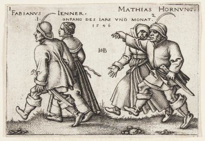 Januar und Februar von Hans Sebald Beham