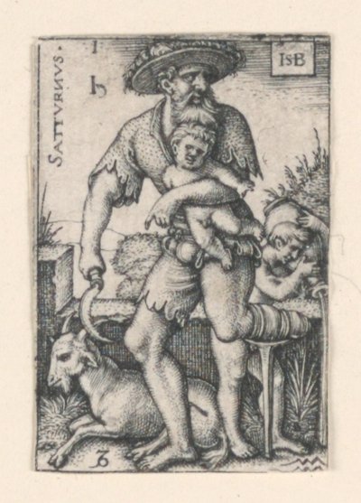 Saturn, aus Die Sieben Planeten von Hans Sebald Beham