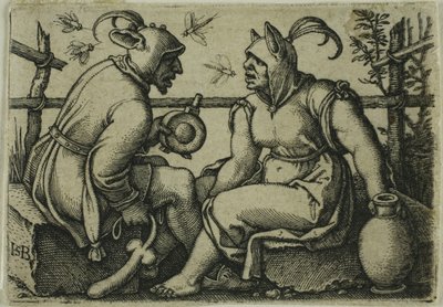 Der Narr und die törichte Frau von Hans Sebald Beham