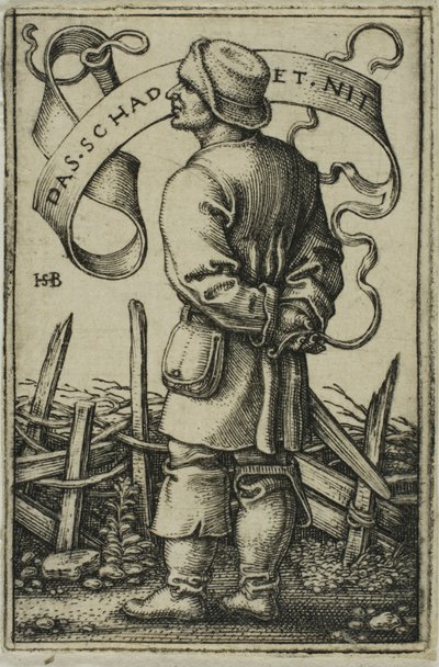 Der Wetter-Bauer "Das Schadet Nit" von Hans Sebald Beham