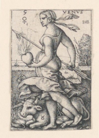 Venus, aus Die sieben Planeten von Hans Sebald Beham