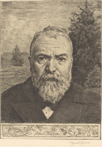 Selbstporträt II von Hans Thoma
