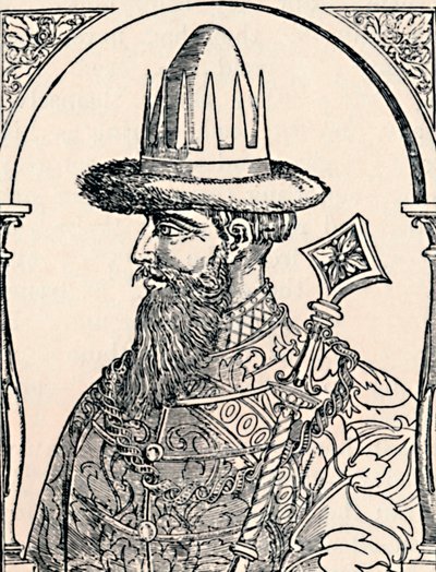 Der Zar Iwan der Schreckliche, 1590, 1903 von Hans Wengel