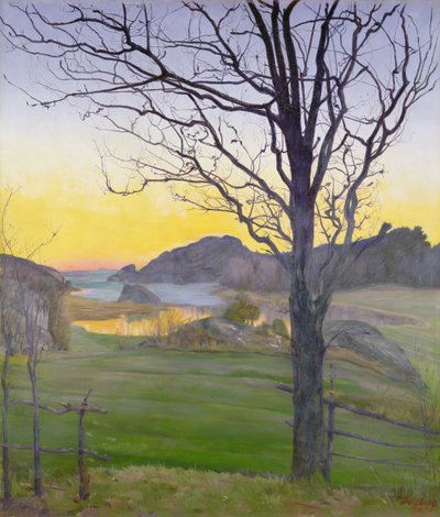 Herbstlandschaft von Harald Oscar Sohlberg