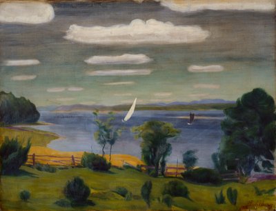 Sommertag am Viksfjord, Larvik von Harald Oscar Sohlberg