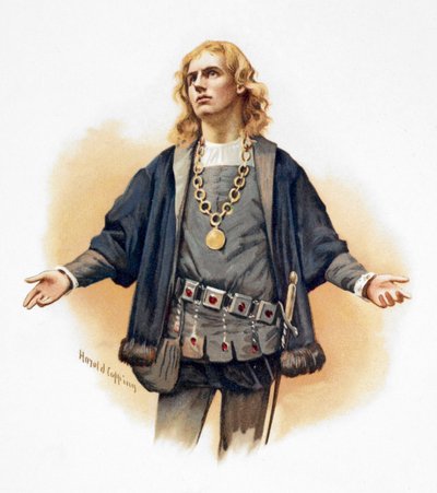 Porträt von Hamlet, Prinz von Dänemark von Harold Copping