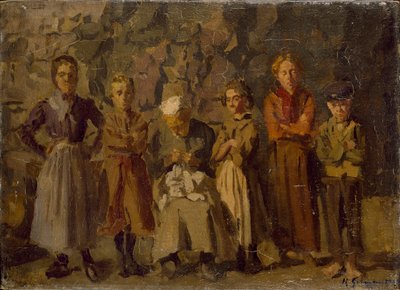 Höhlenbewohner, Dieppe von Harold Gilman