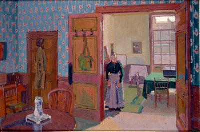 Innenraum mit Mrs. Mounter, 1916-1917 von Harold Gilman