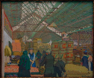 Markt in Leeds von Harold Gilman