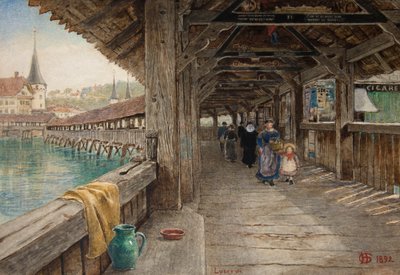 Die Kapellbrücke, Luzern von Harry Goodwin