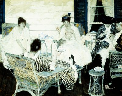 Die Teeparty von Harvey T. Dunn
