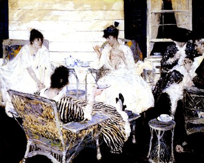 Die Teeparty von Harvey T. Dunn