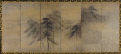 Kiefern im Mondlicht von Hasegawa Tohaku