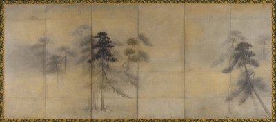 Kiefern im Mondlicht von Hasegawa Tohaku