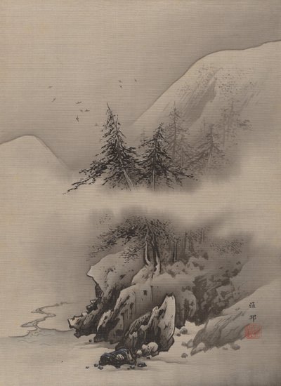 Schneelandschaft von Hashimoto Gaho