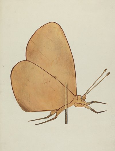 Schmetterlings-Wetterfahne, ca. 1938 von Hazel Hyde