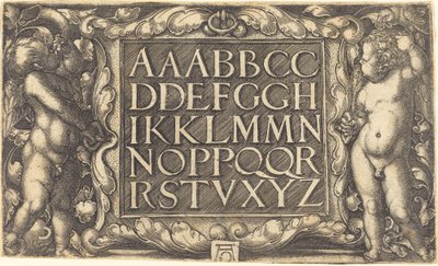 Alphabet von Heinrich Aldegrever