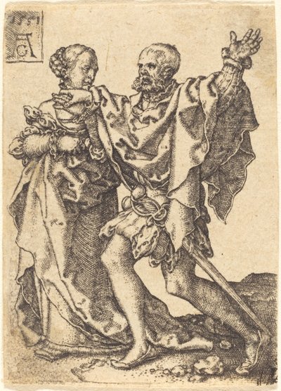 Tanzendes Paar, 1551 von Heinrich Aldegrever