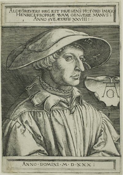 Heinrich Aldegrever, 28 Jahre alt von Heinrich Aldegrever