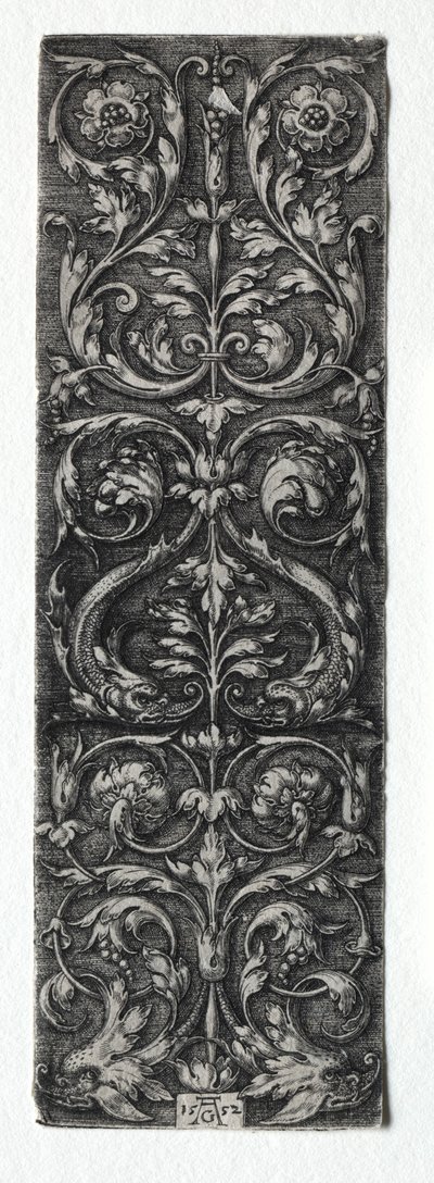 Ornamentdesign mit Fischen, 1552 von Heinrich Aldegrever