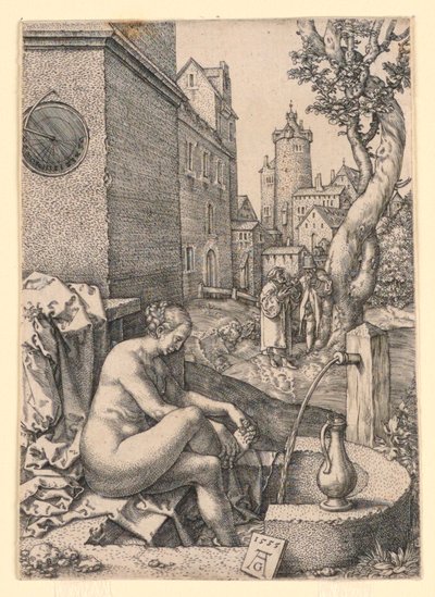Susanna und die Ältesten von Heinrich Aldegrever